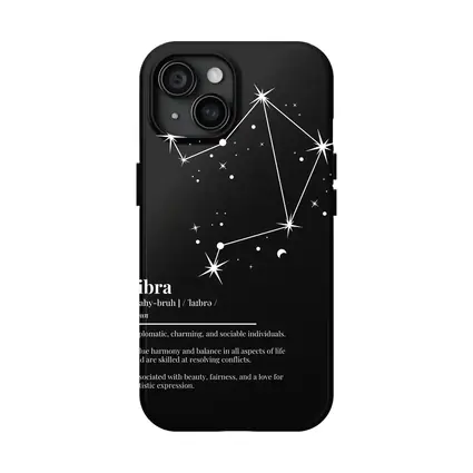 Libra Zodiac Constellation Definition Black Background