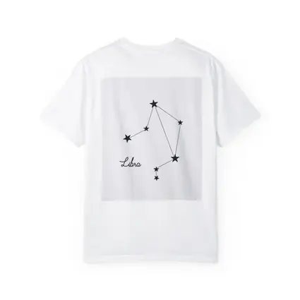 Libra Constellation Stars Minimalist White Art