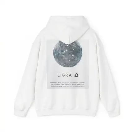 Libra Constellation Moon Zodiac Sign Art
