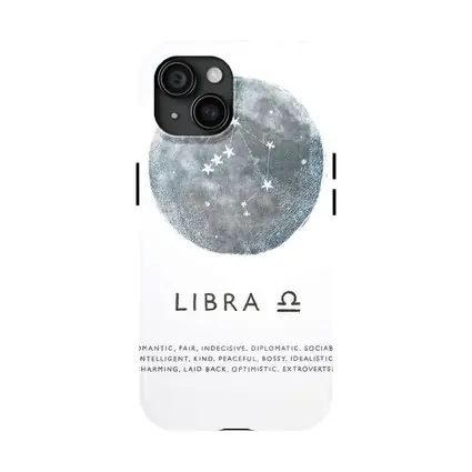 Libra Constellation Moon Zodiac Sign Art