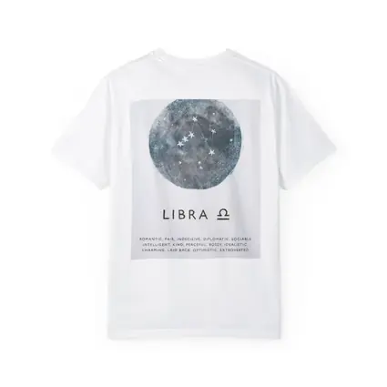 Libra Constellation Moon Zodiac Sign Art