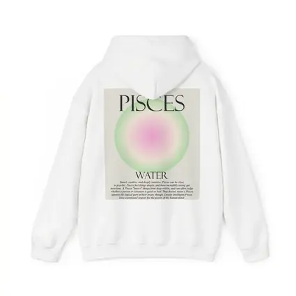 Pisces Water Sign Gradient Aura Art