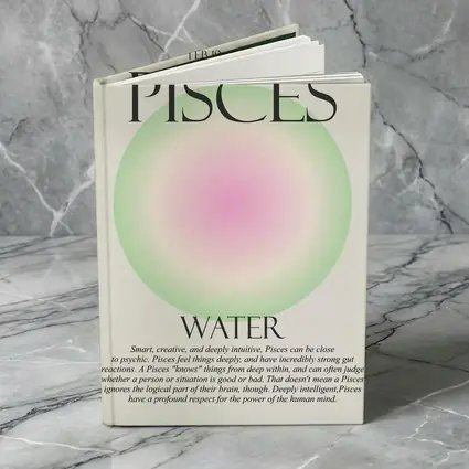 Pisces Water Sign Gradient Aura Art
