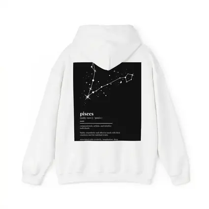 Pisces Constellation Definition Black Background Art
