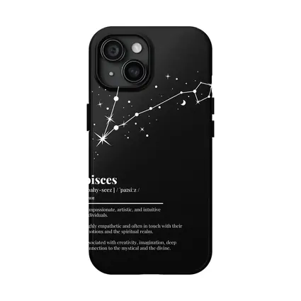 Pisces Constellation Definition Black Background Art
