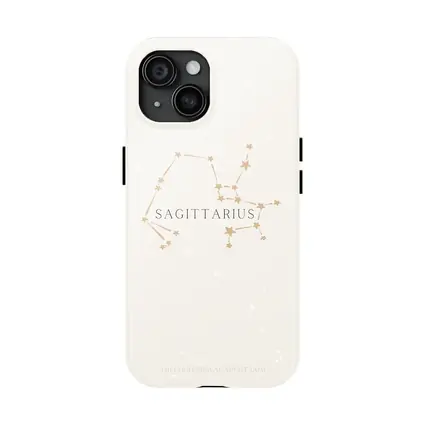 Sagittarius Constellation Star Map Beige Art