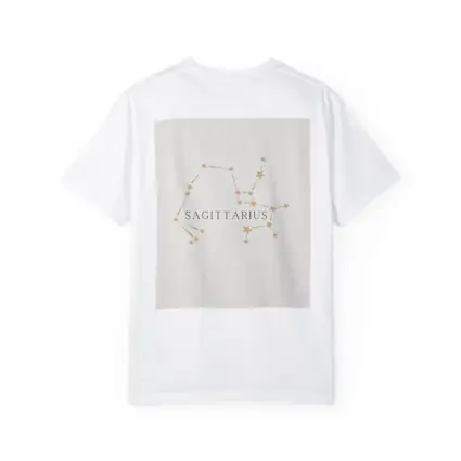 Sagittarius Constellation Star Map Beige Art