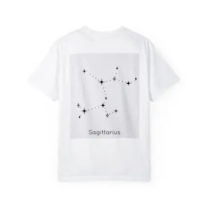 Sagittarius Constellation Stars Black White Art