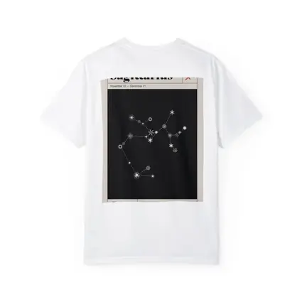 Sagittarius Constellation Star Map Dark Background