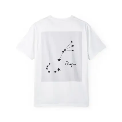 Scorpio Constellation Stars Minimalist White Art