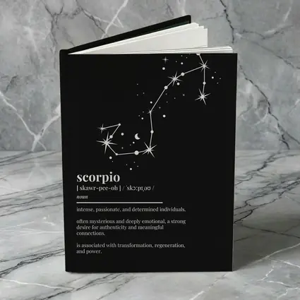 Scorpio Zodiac Constellation Definition Black Background
