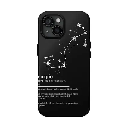 Scorpio Zodiac Constellation Definition Black Background