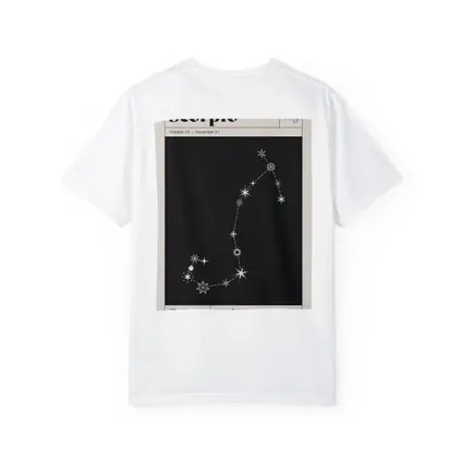 Scorpio Constellation Star Map Dark Sky
