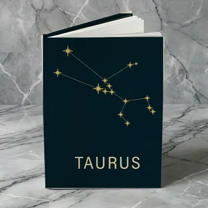 Taurus Constellation Gold Stars Dark Blue