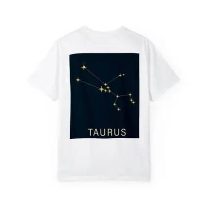 Taurus Constellation Gold Stars Dark Blue