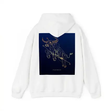 Taurus Constellation Gold Bull Dark Blue