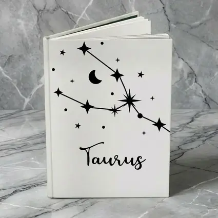 Taurus Constellation Stars Moon Black White