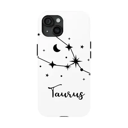 Taurus Constellation Stars Moon Black White
