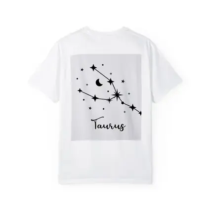 Taurus Constellation Stars Moon Black White