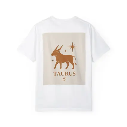 Taurus Zodiac Bull Star Celestial Beige Art