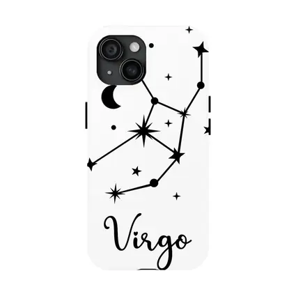 Virgo Constellation Stars Moon Black Art