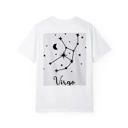 Virgo Constellation Stars Moon Black Art
