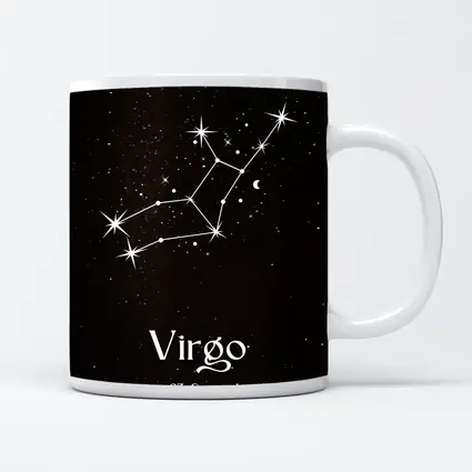 Virgo Constellation Stars Black Night Sky