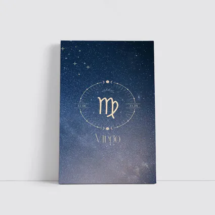 Virgo Zodiac Sign Starry Night Sky