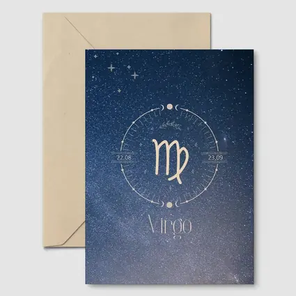Virgo Zodiac Sign Starry Night Sky