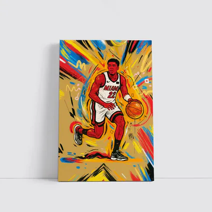 Miami Basketball Player Pop Art Illustration