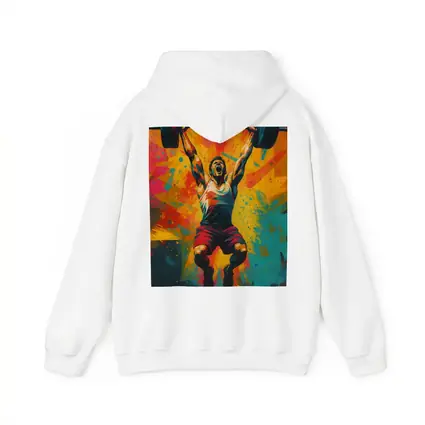 Weightlifter Snatch Colorful Explosive Pop Art