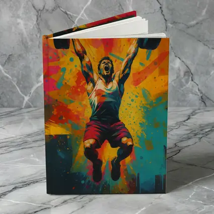Weightlifter Snatch Colorful Explosive Pop Art