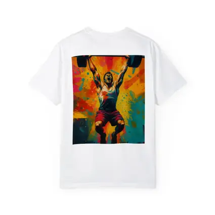 Weightlifter Snatch Colorful Explosive Pop Art