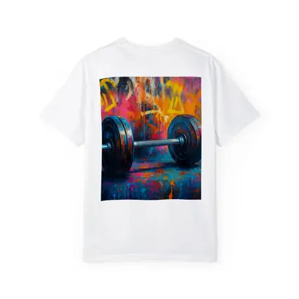Dumbbell Graffiti Street Art Gym Painting