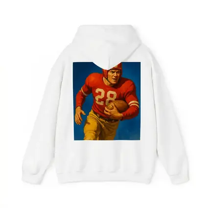 Retro Football Player Number Twenty Eight Blue