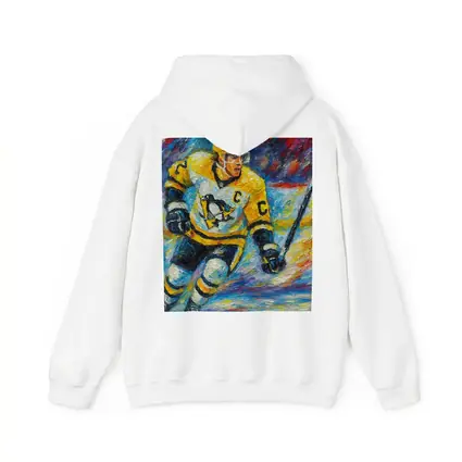 Pittsburgh Penguins Hockey Player Palette Knife Painting