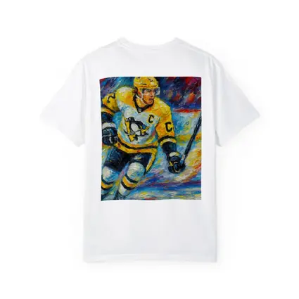 Pittsburgh Penguins Hockey Player Palette Knife Painting