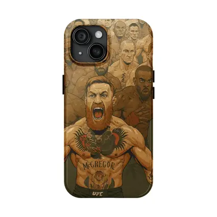 McGregor UFC Fighter Crowd Illustration Art