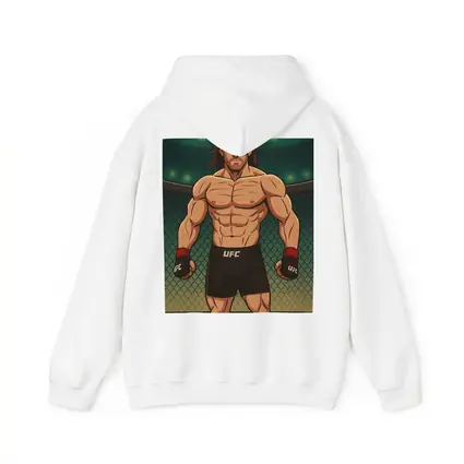 Anime UFC Fighter Standing In Octagon