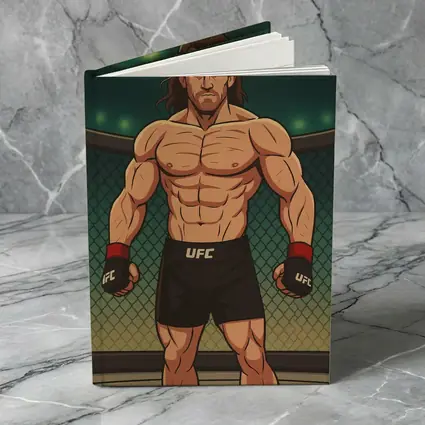 Anime UFC Fighter Standing In Octagon