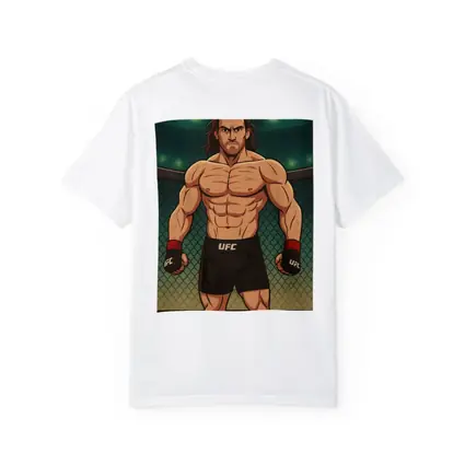 Anime UFC Fighter Standing In Octagon