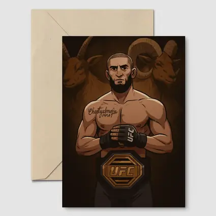 UFC Champion Fighter Anime Art Ram Background