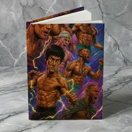 Legendary Fighters Comic Art Purple Background