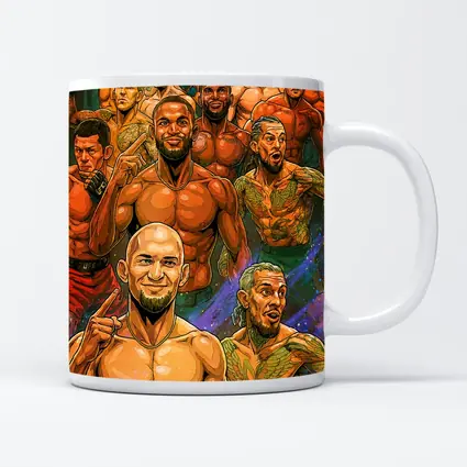 MMA UFC Fighters Comic Art Illustration