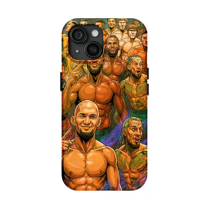 MMA UFC Fighters Comic Art Illustration
