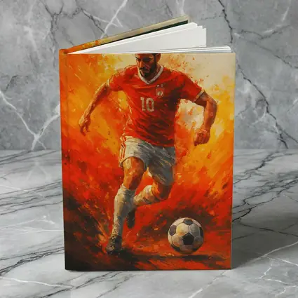 Soccer Player Number Ten Oil Painting