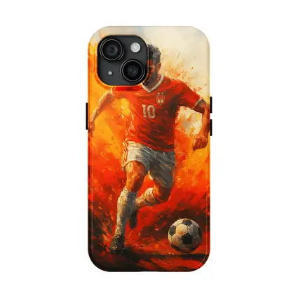 Soccer Player Number Ten Oil Painting