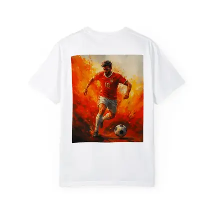 Soccer Player Number Ten Oil Painting