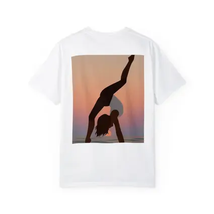 Yoga Pose Silhouette Sunset Beach Art