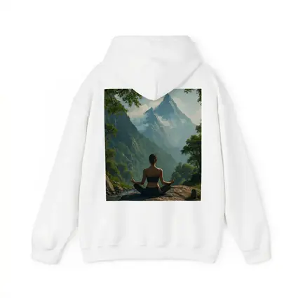 Woman Meditating Lotus Pose Mountain Nature